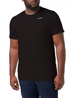 Koszulki męskie - G-STAR RAW Koszulka męska slim base r t ss, Czarny (Dk Black C723-6484), XL - grafika 1