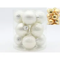 Bombki - Bombki szkło 12 sztuk 6 cm złote - miniaturka - grafika 1