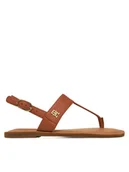 Sandały damskie - Tommy Hilfiger Sandały FW0FW08505 Brązowy - miniaturka - grafika 1