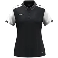 Koszulki i topy damskie - JAKO Damska koszulka polo Dynamic, czarny/biały/antracyt, XL - miniaturka - grafika 1