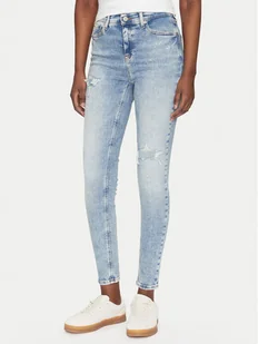 Tommy Jeans Jeansy Nora DW0DW20024 Niebieski Skinny Fit - Spodnie damskie - miniaturka - grafika 1