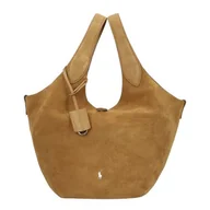 Torebki damskie - POLO RALPH LAUREN Polo Play Torba na ramię Skórzany 39.5 cm beżowy - miniaturka - grafika 1