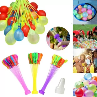 PARTY WORLD Bomby wodne, samo zamykające + nakładka na wąż ogrodowy BWOD/1901 - Balony i akcesoria - miniaturka - grafika 1
