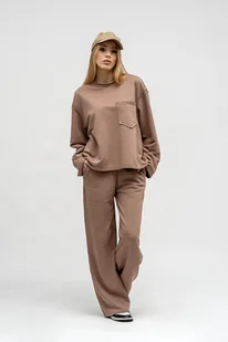 Dres damski ,,cindi'' beżowy - Komplety damskie - miniaturka - grafika 1