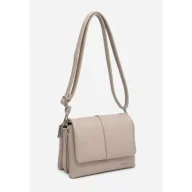 Torebki damskie - Beżowa Klasyczna Listonoszka Torebka Damska LUIGISANTO Dopinany Pasek - miniaturka - grafika 1