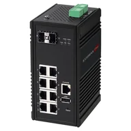 Pozostałe akcesoria sieciowe - Edimax IGS-5208 łącza sieciowe Zarządzany Gigabit Ethernet (10/100/1000) Czarny IGS-5208 - miniaturka - grafika 1