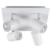 Oprawy, klosze i abażury - Oprawa ścienno-sufitowa GU10 4x max 10W EVALO EL-4O W-SR biały 35696 - miniaturka - grafika 1