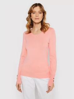 Swetry damskie - Guess Sweter W1YR03 Z2V60 Różowy Slim Fit - grafika 1