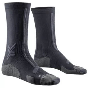 X-SOCKS skarpety biegowe TRAILRUN DISCOVER CREW black/charcoal - Skarpetki sportowe męskie - miniaturka - grafika 1