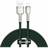 Kable USB - Baseus Cafule Series Metal Data Cable USB to IP 2.4A 2m Green CALJK-B06 - miniaturka - grafika 1