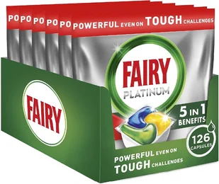 Kapsułki do zmywarki Fairy Platinum Cytryna 126 szt - Środki do zmywarek - miniaturka - grafika 1