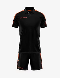 Givova, kit Play. wielokolorowa Schwarz/Orange Fluo X-L - Zestawy męskiej odzieży sportowej - miniaturka - grafika 1