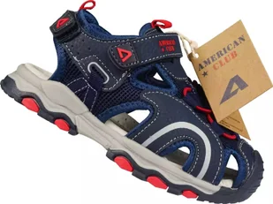 American Club Dziecięce sandały American Club BXD-79NA 27 - Buty dla dziewczynek - miniaturka - grafika 1
