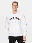 Bluzy męskie - Guess Jeans Bluza M5RQ44 KCPR1 Biały Regular Fit - miniaturka - grafika 1