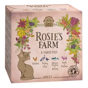 Rosie's Farm Pakiet próbny Rosie's Farm Adult, 4 x 100 g - Pakiet próbny (4 smaki) - Mokra karma dla kotów - miniaturka - grafika 3