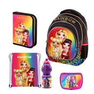 Plecaki szkolne i tornistry - PLECAK+PIÓRNIK+WOREK + ZESTAW ŚNIADANIOWY GOLDEN RAINBOW HIGH ASTRA - miniaturka - grafika 1