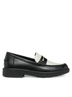 Półbuty damskie - Geox Loafersy D Spherica Ec1 D25QRA 00043 C9B5V Czarny - miniaturka - grafika 1