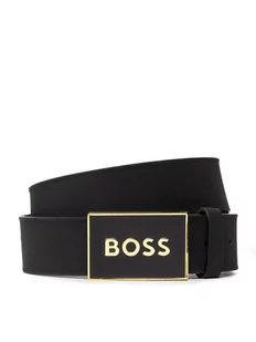 BOSS Pasek Męski Icon-S1 50471333 Czarny - Paski - miniaturka - grafika 1