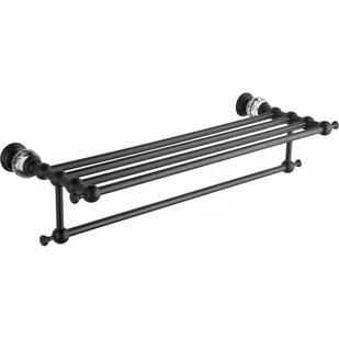 Mexen Estela półka na ręcznik czarna - 7011520-70 - Półki łazienkowe - miniaturka - grafika 1