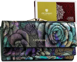 Peterson Poziomy, duży portfel damski ze skóry naturalnej Peterson NoSize - Portfele - miniaturka - grafika 1