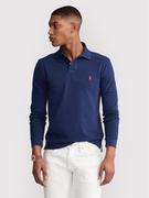 Koszulki męskie - Ralph Lauren Polo Polo 710681126 Granatowy Slim Fit - miniaturka - grafika 1