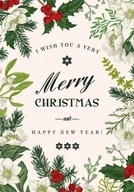 Kalendarze - Fotokalendarz, personalizowany kalendarz ścienny premium, 20x30-A4 cm, 12 stron, Merry Christmas - miniaturka - grafika 1