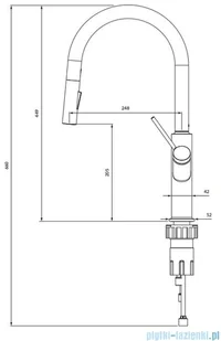 Omnires Bend bateria umywalkowa mosiądz szczotkowany BE6455BSB | - Baterie umywalkowe - miniaturka - grafika 2