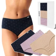 Majtki damskie - Figi damskie 3 PARY majtki CLASSIC bawełniane ATLANTIC 3LP-220 - L - miniaturka - grafika 1