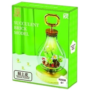 Klocki plastikowe QBI Kwiat w kloszu 5 1081276 - Klocki - miniaturka - grafika 1