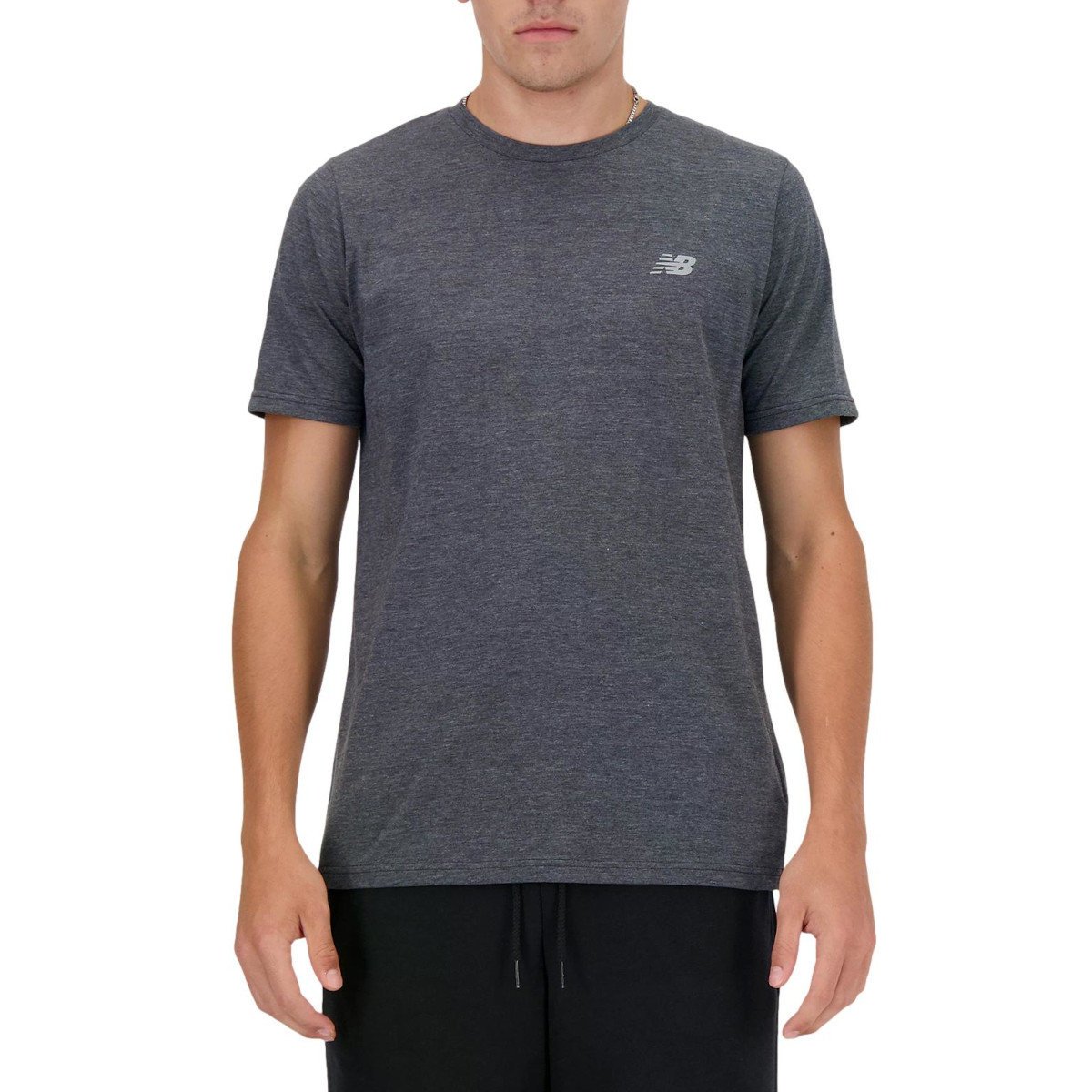 Koszulka męska NB MT41070BKH SPORT ESSENTIALS HEATHERTE BKH Szara