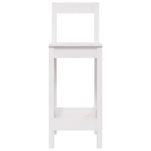 Lumarko Stołki barowe, 2 szt., białe, 40x41,5x112 cm, drewno sosnowe - Taborety i hokery - miniaturka - grafika 5