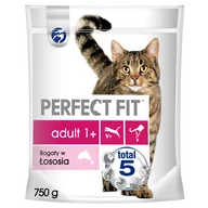 Mokra karma dla kotów - Perfect Fit Adult 1+) 750g Bogaty w łososia sucha karma dla kotów dorosłych 25444-uniw - miniaturka - grafika 1