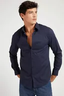 Koszule męskie - camicie uomo guess m1yh20 w7zk1 g7v2 smart blue - miniaturka - grafika 1