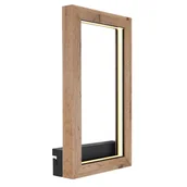 Lampy ścienne - Kinkiet ścienny Mandera 67287W Globo LED 12W 3000K metalowy czarny biały - miniaturka - grafika 1