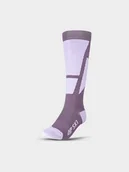 Skarpety termoaktywne - 4F Skarpety narciarskie damskie - fioletowe 35-38 - miniaturka - grafika 1
