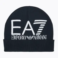 Czapki damskie - Czapka zimowa EA7 Emporio Armani Mountain Visibility Beanie blue/white WYSYŁKA W 24H 30 DNI NA ZWROT - miniaturka - grafika 1