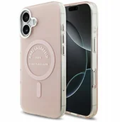 Etui i futerały do telefonów - Karl Lagerfeld IML Karl RSG Logo MagSafe Case for iPhone 17 Pink - miniaturka - grafika 1