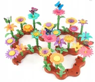 Klocki - Klocki Konstrukcyjne Kolorowy Ogród Z Motylami 224 Elementy - miniaturka - grafika 1