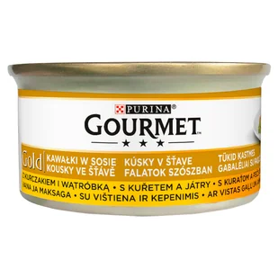Purina Gourmet Gold Kurczak I Wątróbka W Sosie 85G - Mokra karma dla kotów - miniaturka - grafika 2