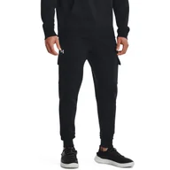Odzież trekkingowa damska - Spodnie Under Armour Rival Fleece Cargo, Mężczyźni - miniaturka - grafika 1