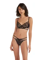 Biustonosze - Bluebella Damski biustonosz z fiszbinami Kobiety Sztuczne włókno czarny jednolity, 70B - miniaturka - grafika 1