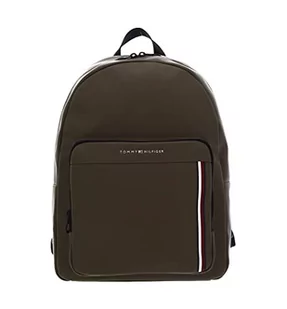 Tommy Hilfiger Męski plecak Th Pique Pu, jeden rozmiar, wyblakłe wojskowe, rozmiar uniwersalny - Plecaki - miniaturka - grafika 1