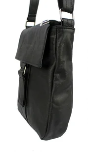 Torebka Skórzana MAGRE (PL) Ala Listonoszka Skóra Naturalna CZARNY - Torebki damskie - miniaturka - grafika 3