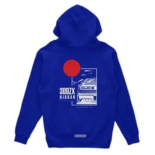 Bluza z kapturem Nissan 300ZX niebieska-XXL - Odzież do sportów motorowych - miniaturka - grafika 1
