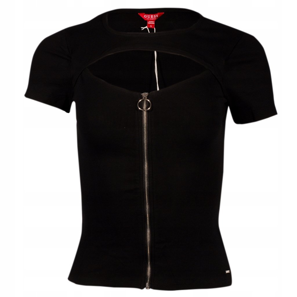 T-Shirt Damski GUESS Logo M1RI32 J1311 Czarny