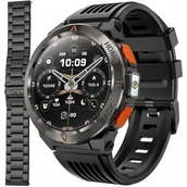 Smartwatch - Zegarek Smartwatch Męski Enter EX.500.SG.245.34.114-SET czarny - miniaturka - grafika 1