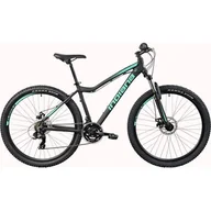 Rowery - Rower górski MTB INDIANA X-Pulser 2.7 D17 27.5 cala damski Czarno-miętowy - miniaturka - grafika 1