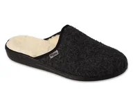 Kapcie męskie - Kapcie męskie ciepłe wełniane zakryte pantofle domowe Dr Orto 000M326-41 - miniaturka - grafika 1