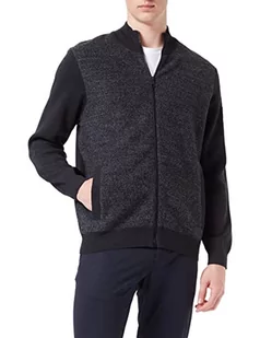 Bugatti Sweter kardigan męski, Ciemnoszary, XL - Swetry męskie - miniaturka - grafika 1