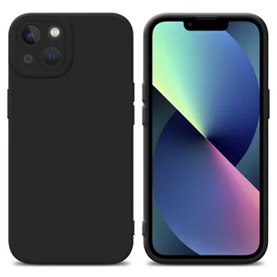 Pokrowiec Etui Do Apple iPhone 13 w FLUID CZERŃ TPU Silikonowe Obudowa Ochronny Case Cover Cadorabo - Etui i futerały do telefonów - miniaturka - grafika 1